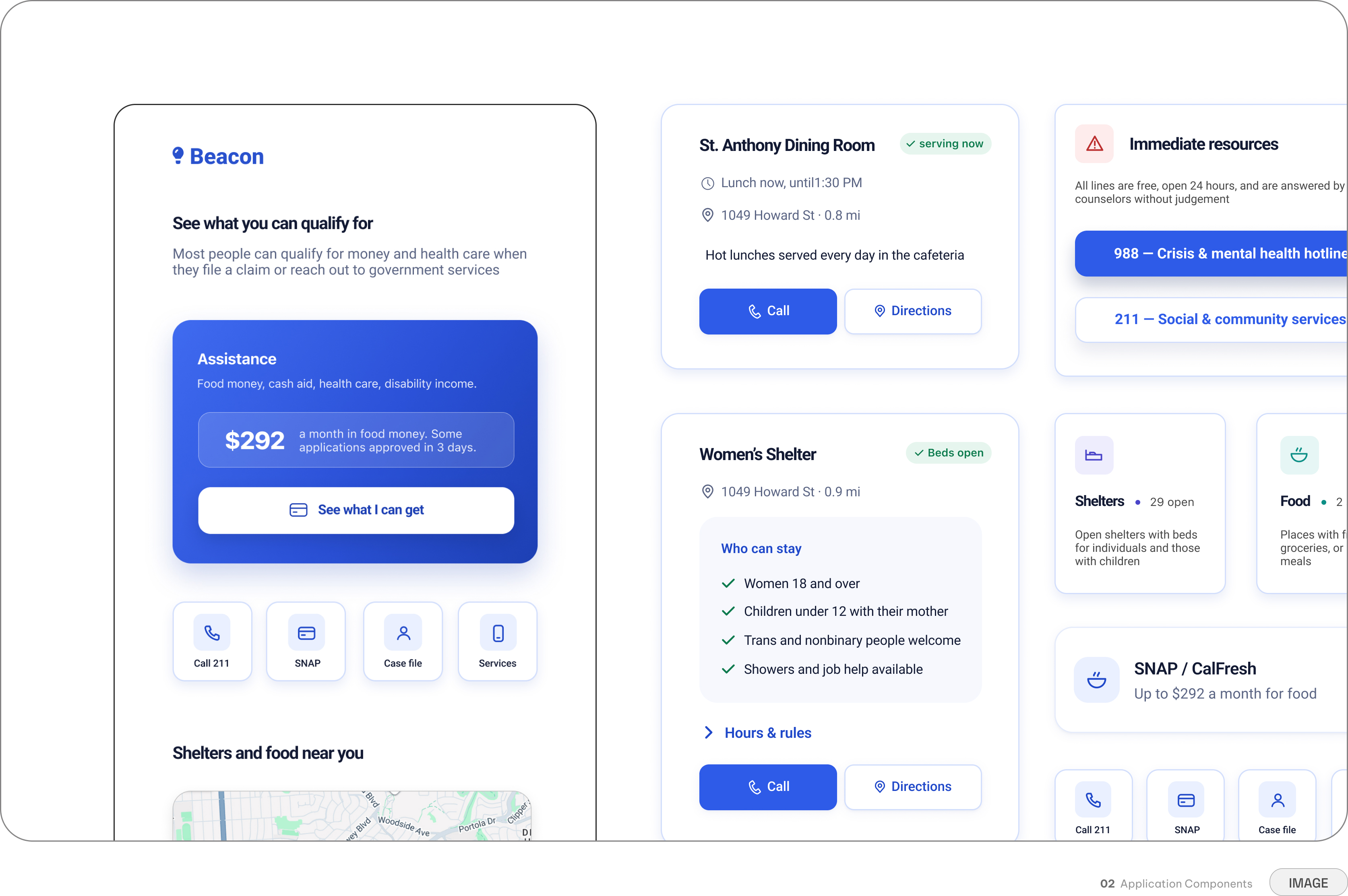 Beacon — assistance and qualification cards