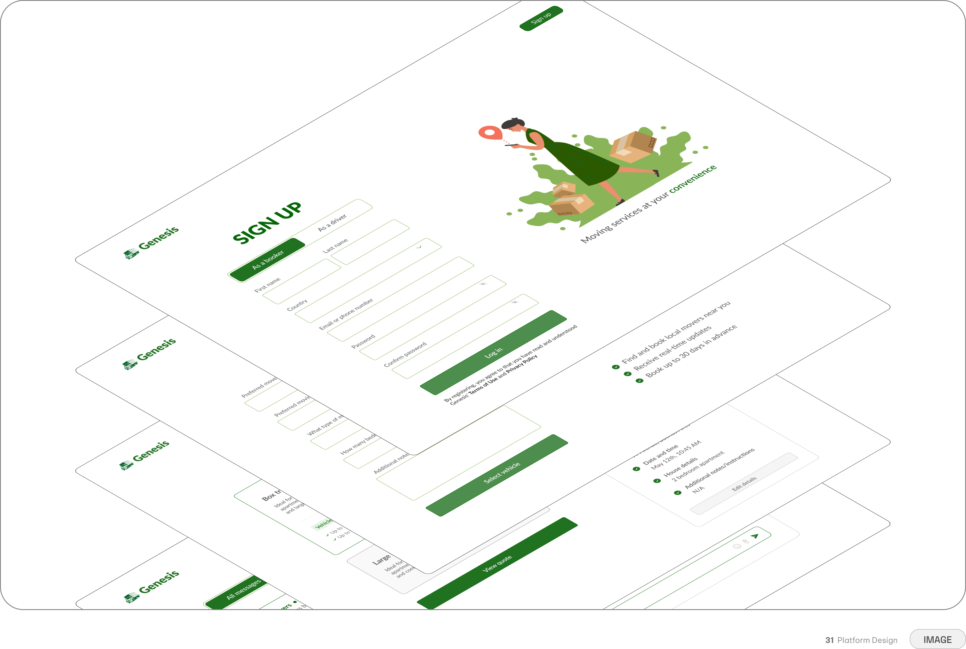 Genesis MVP foundation — end-to-end booking architecture