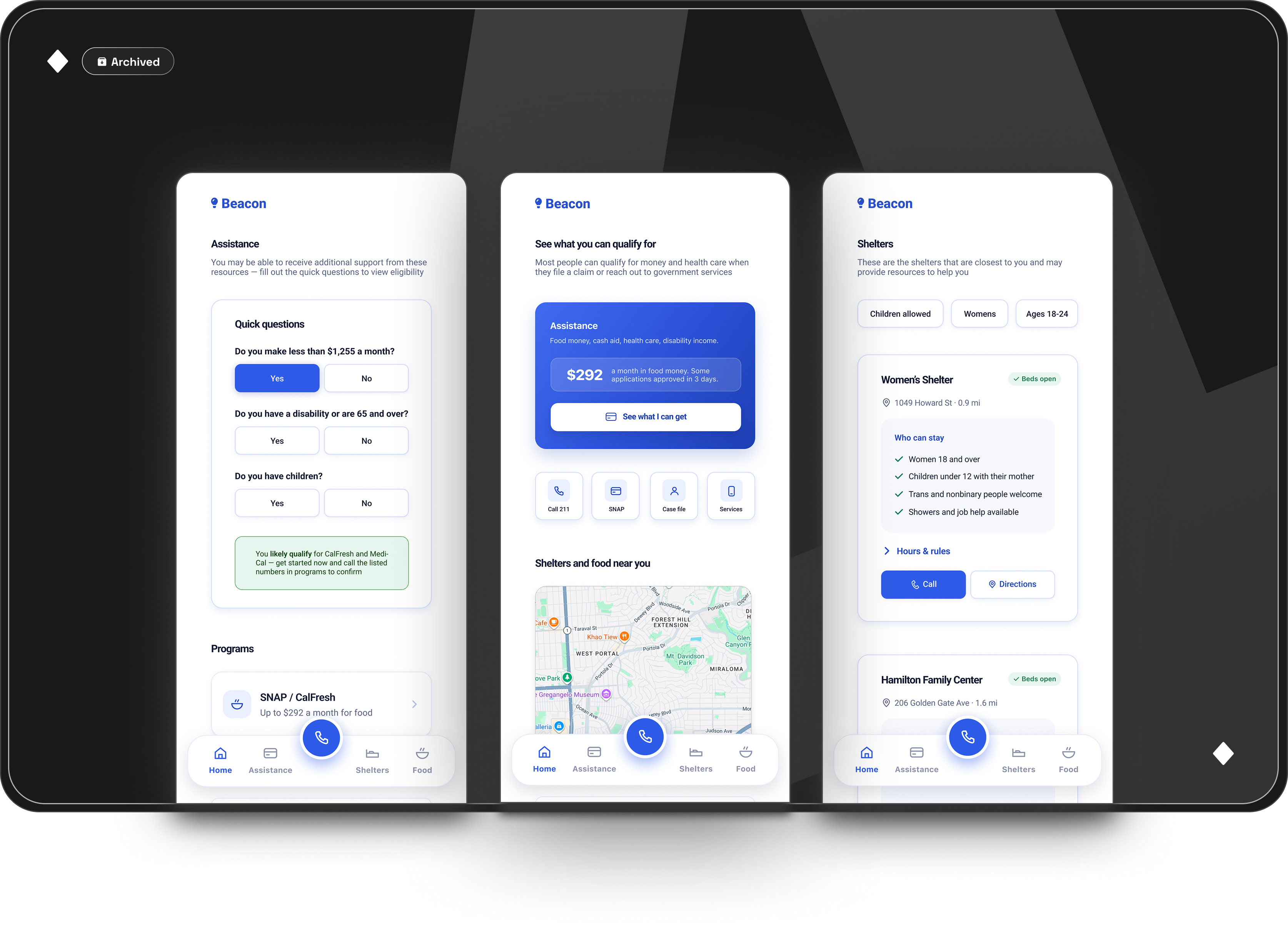 Beacon product screenshot